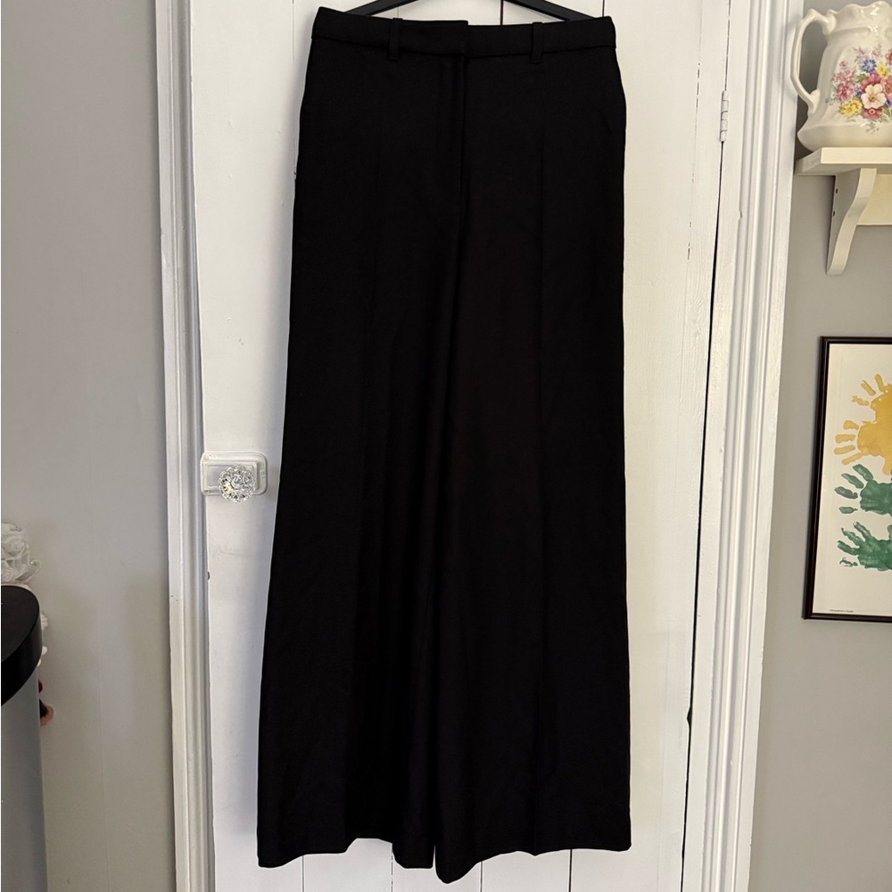H&M Edition wool blend wide leg high waisted dress pants size 6 - Picture 2 of 10